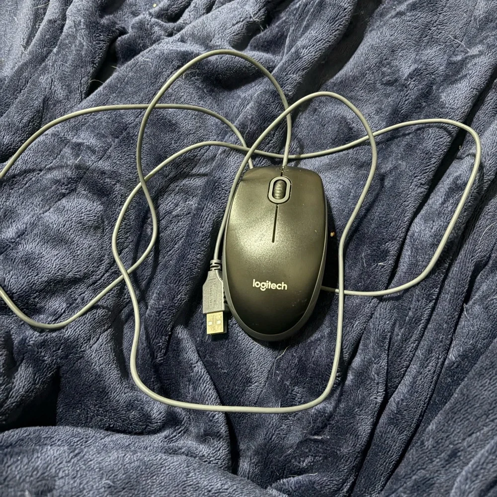 Logitech Black Wired Mouse